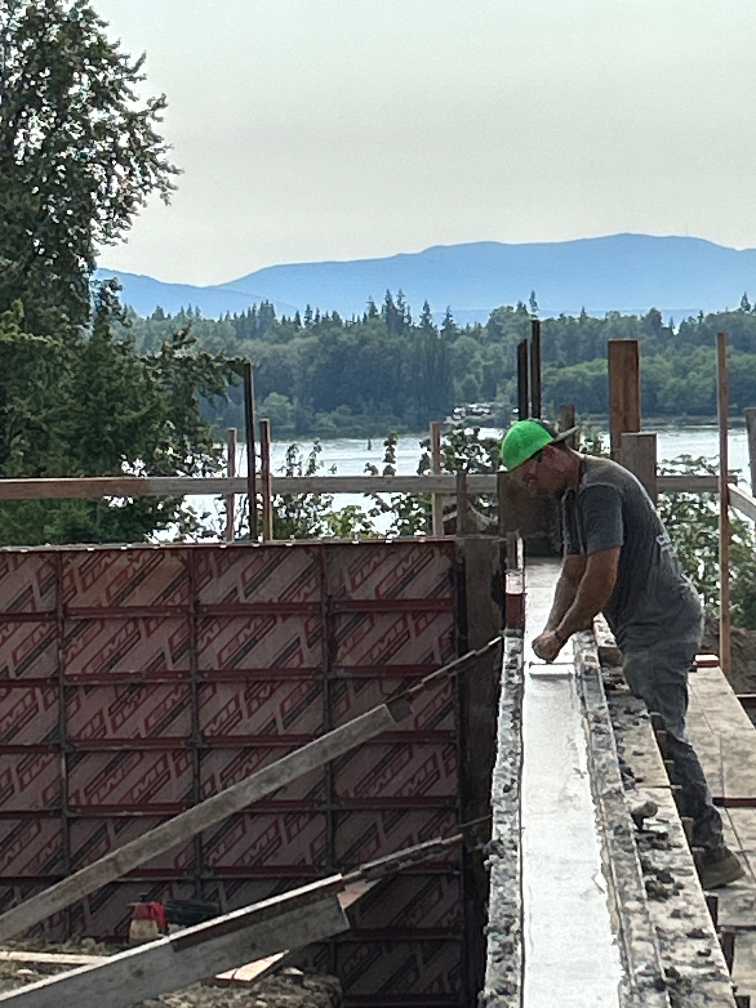 Concrete wall forming