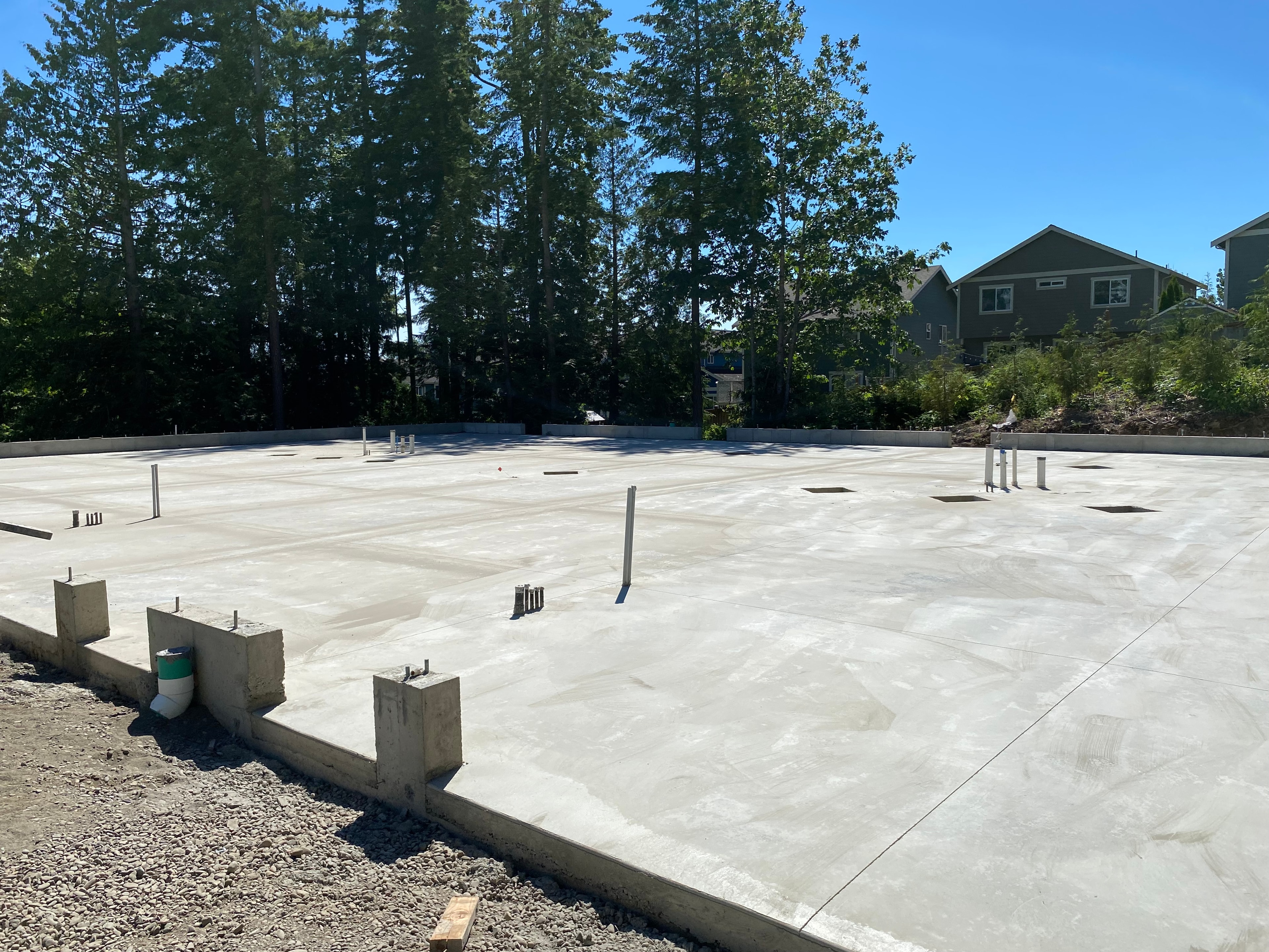 Concrete foundation slab